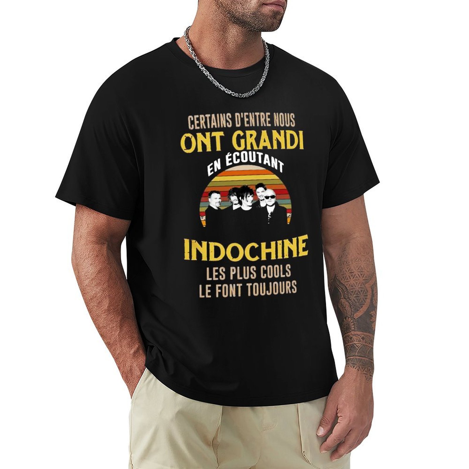 Men'S Fashion Genres - Indochine band logo7 exselna Genres Rock,