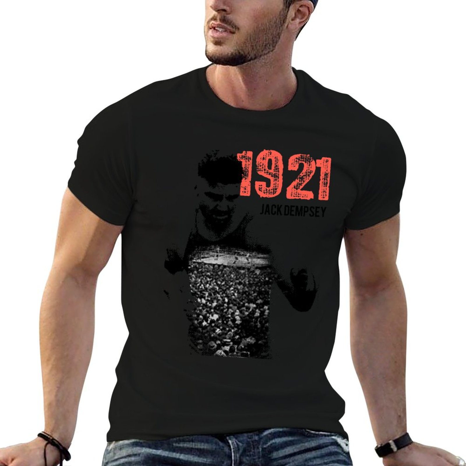 Mens Fashion In The 1920S - Jack Dempsey.Vintage Boxing. 1920s T-Shirt Casual