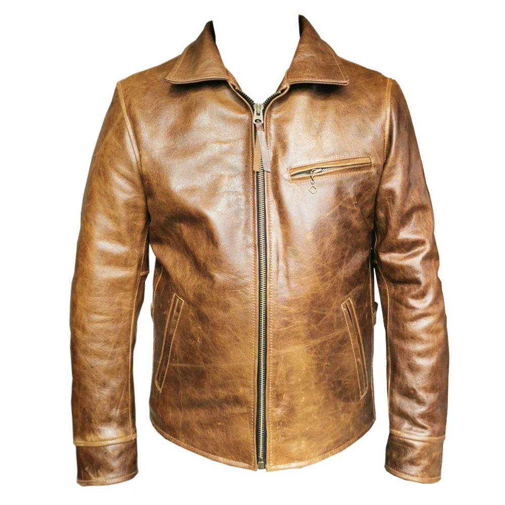 Mens Fashion In The 1930S - 1930S Brown Men Leather Jacket Fashion
