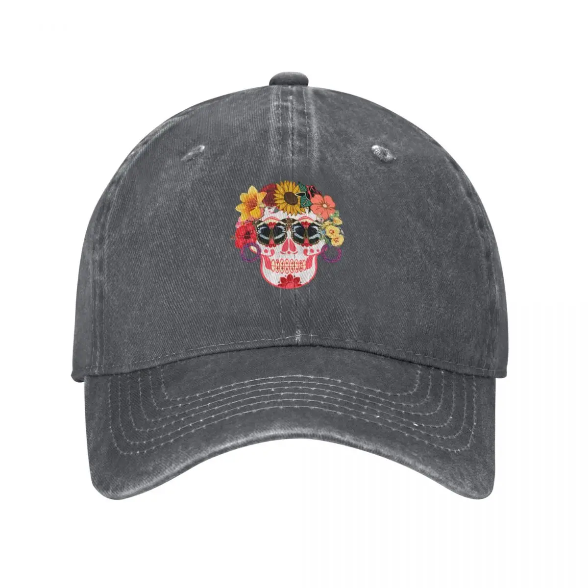 Flowery sugarskull dia de las  - Men'S Fashion Outlets ulasan dan harga