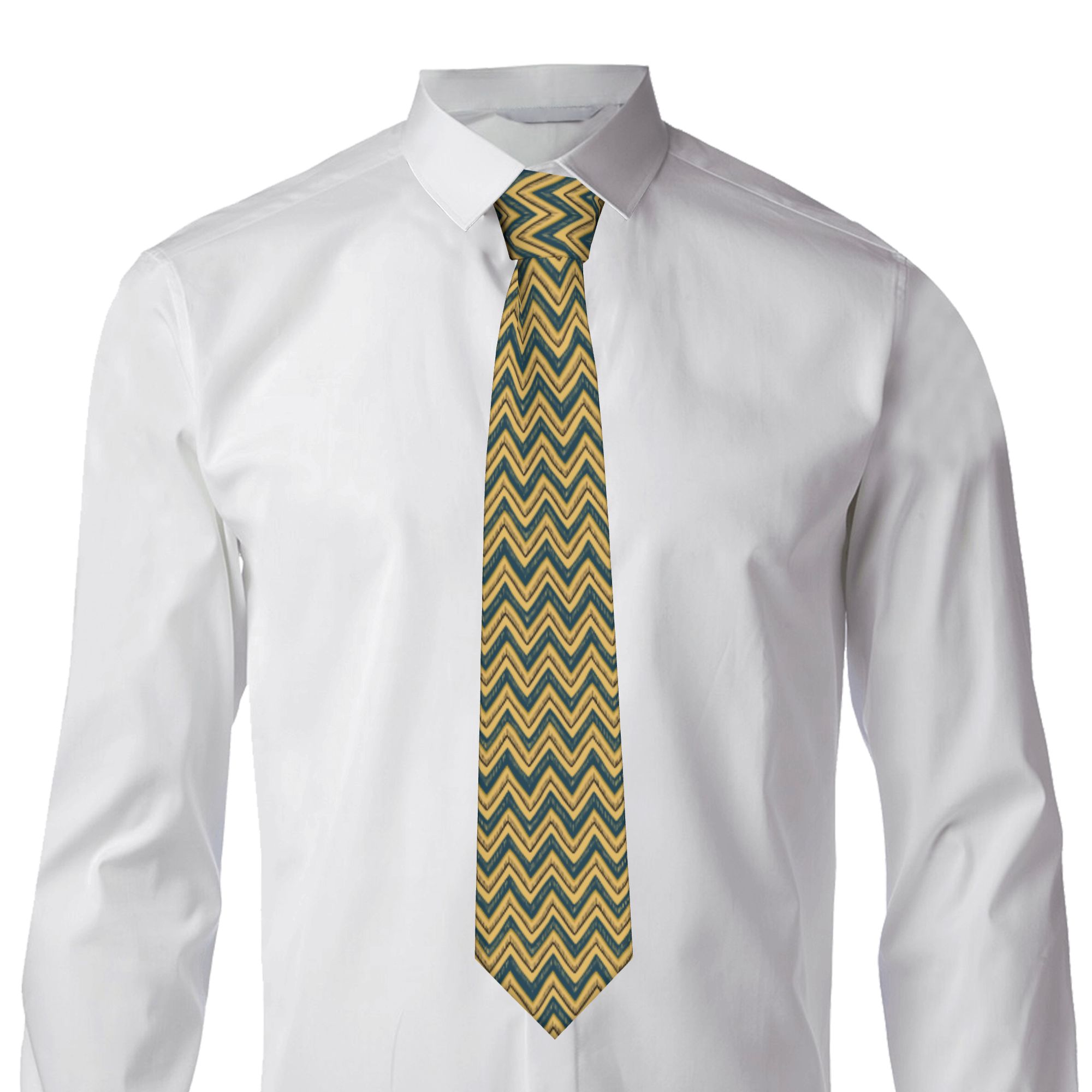 Hand Drawn Chevron Zig Zag Tie - Mens Fashion In The 1920S ulasan dan harga