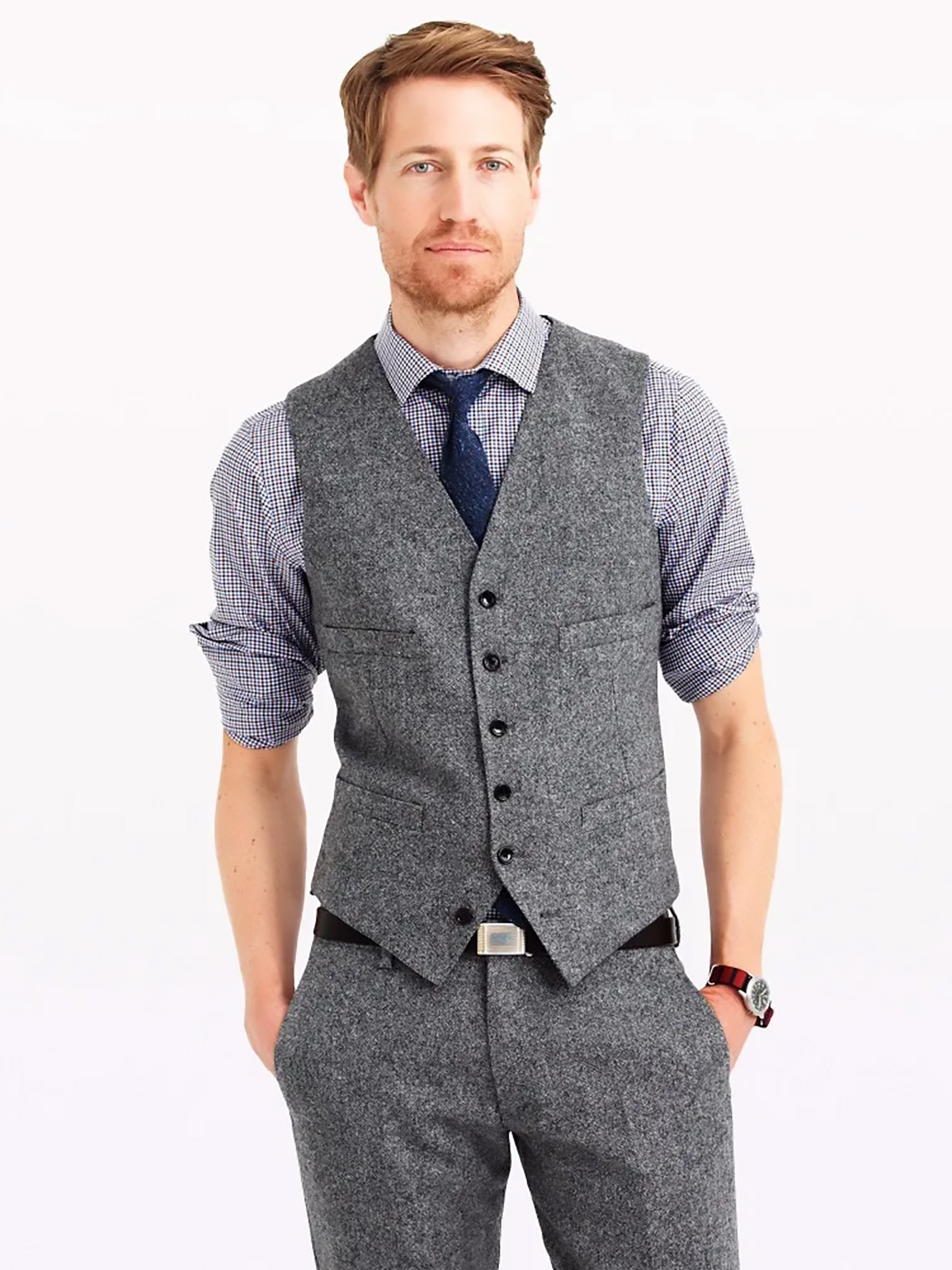 ANNIEBRITNEY Tweed Suits for M - Mens Fashion Trajes ulasan dan harga