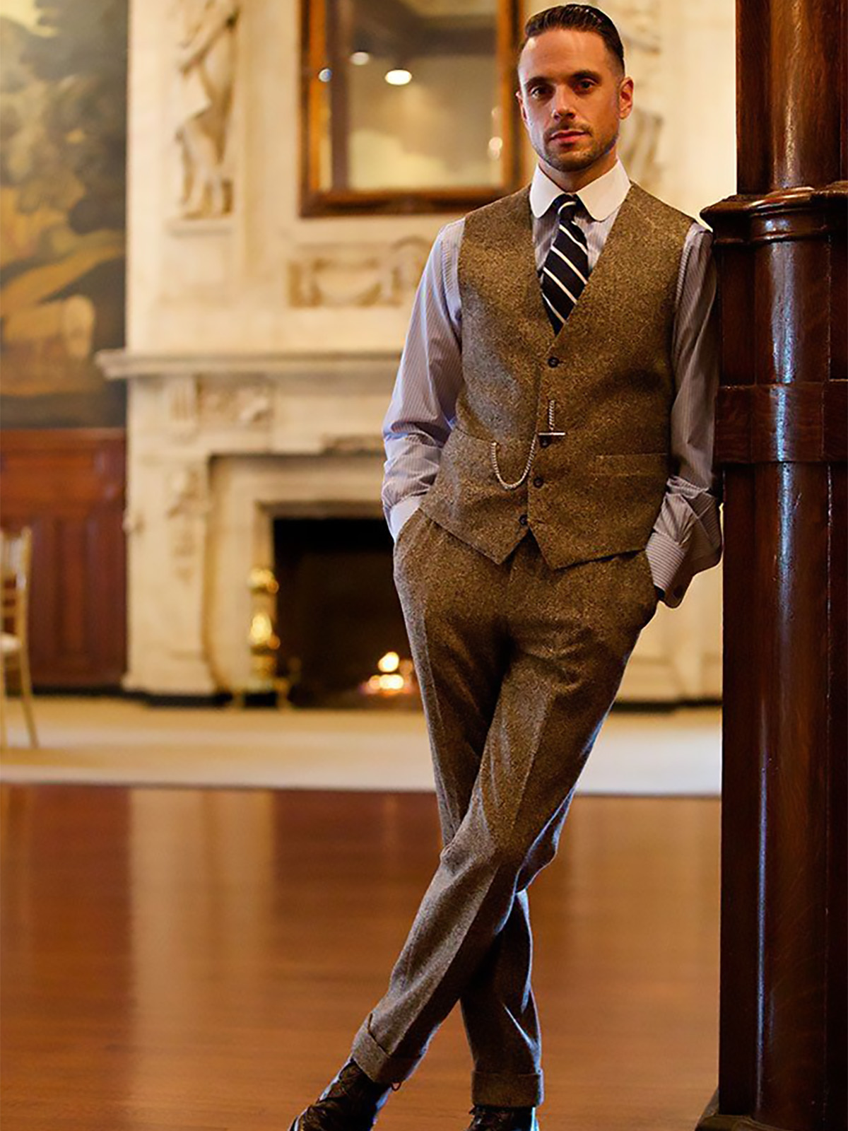 ANNIEBRITNEY Tweed Suits for M - Mens Fashion Trajes ulasan dan harga