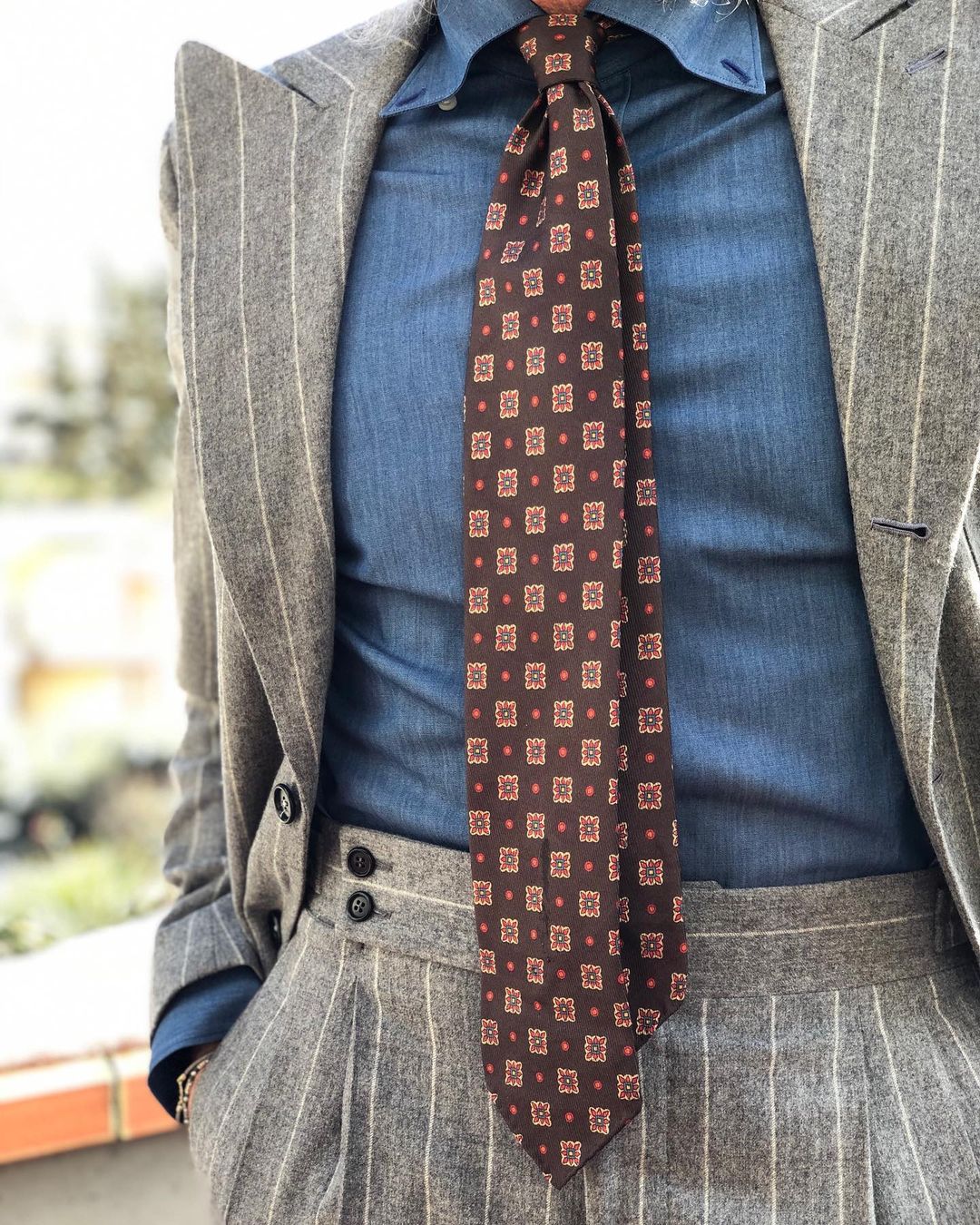 Men Suit Stripe 2 Pieces Singl - Mens Fashion Trajes ulasan dan harga