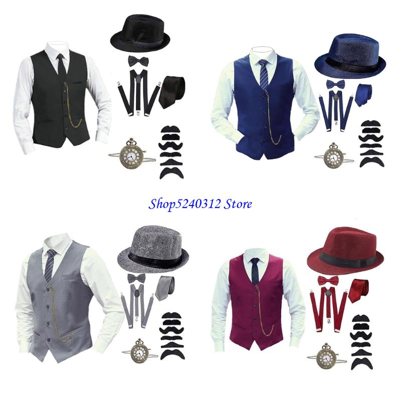 634C Fashion 1920S Gatsby Part - Mens Fashion In The 1920S ulasan dan harga
