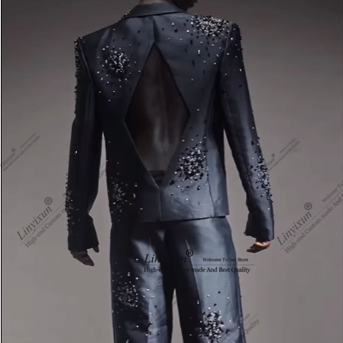 Shiny Design Version Stones Tu - Mens Fashion Trajes ulasan dan harga